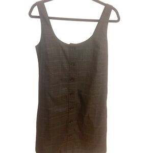 NWT Banana Republic Grey Plaid Shift Dress